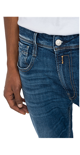 573BIO ANBASS 10.5oz ダークインディゴスーパーストレッチデニム 詳細画像